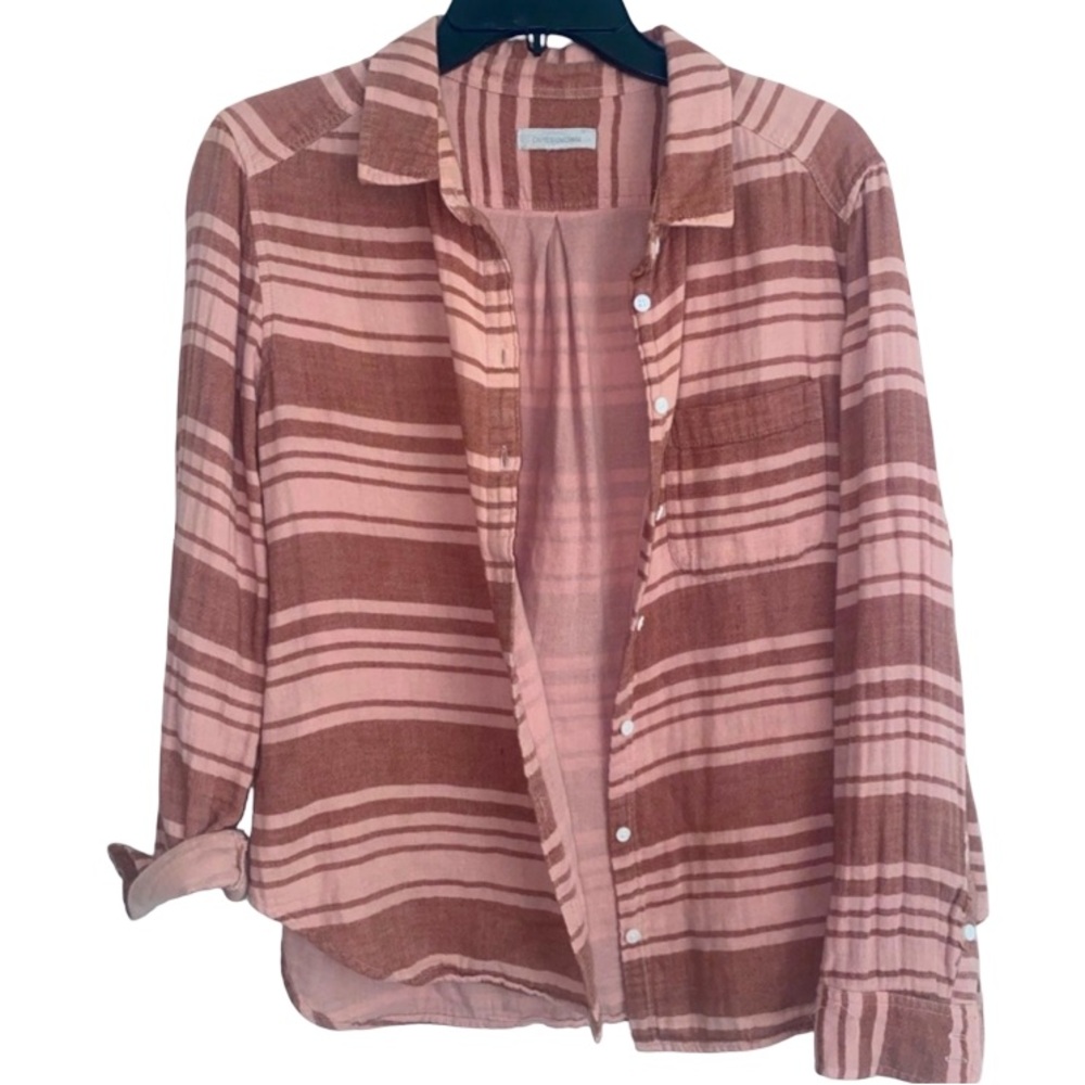 OUTERKNOWN Womens Striped Pink and Brown Women's Light Jacket